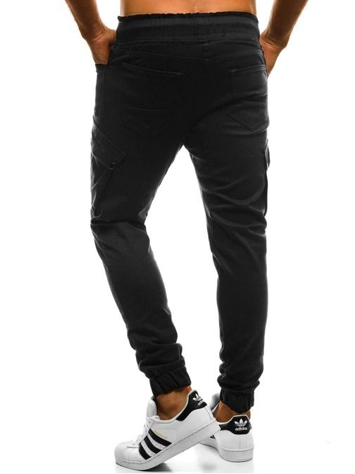 Černé TRENDY JOGGER KALHOTY OZONEE A/0853