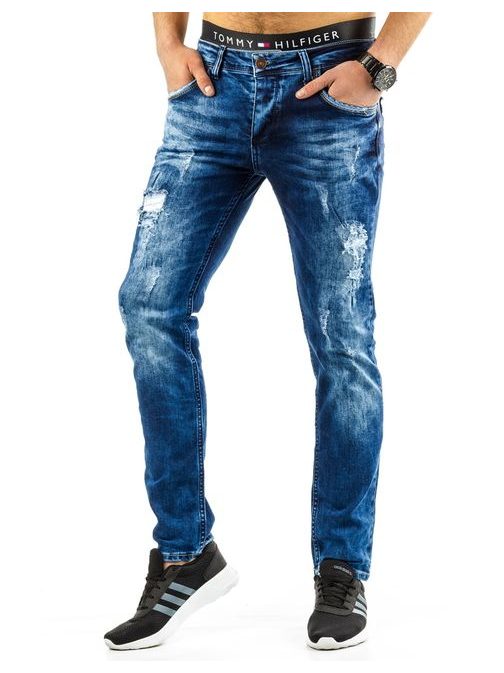 Nádherné tmavě modré pánské džíny