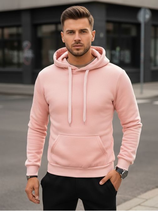 Pohodlná růžovo-černá tepláková souprava