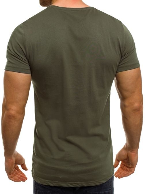 BREEZY bavlněné zelené pánské tričko 373