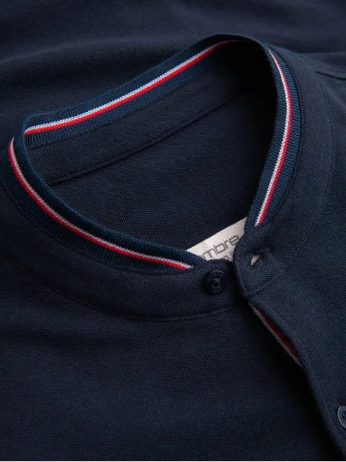 Zajímavá tmavě modrá košile K542