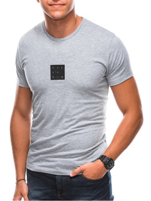 Trendy tričko v šedé barvě S1730