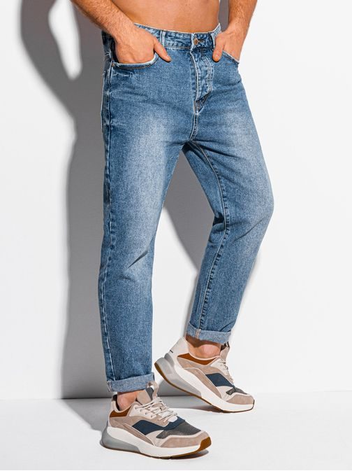 Trendové modré džíny P1072