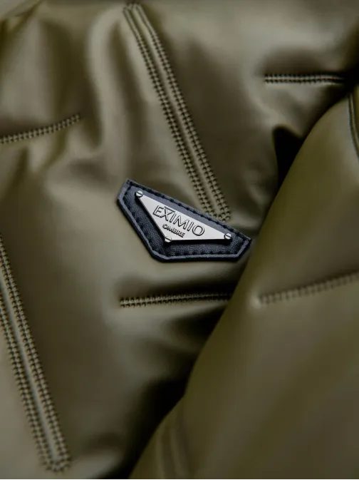 Olivová bomber bunda se vzorem V2 JALP-0196