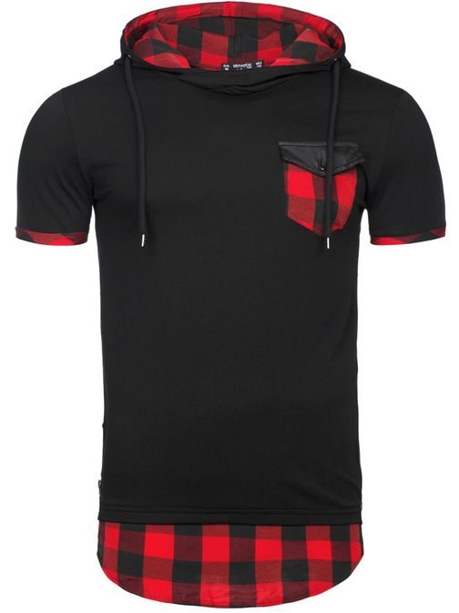 Tričko pánské černé s červeným detailem ATHLETIC 479
