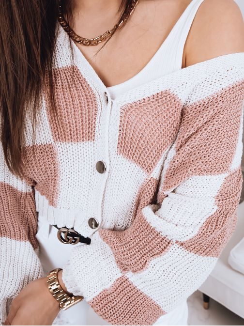 Krásný dámský svetr v růžové barvě Casie