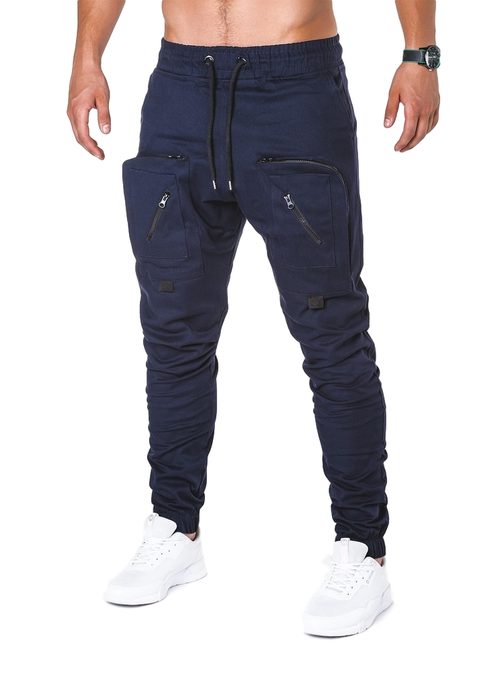 ORIGINÁLNÍ JOGGER KALHOTY TMAVĚ MODRÉ P705