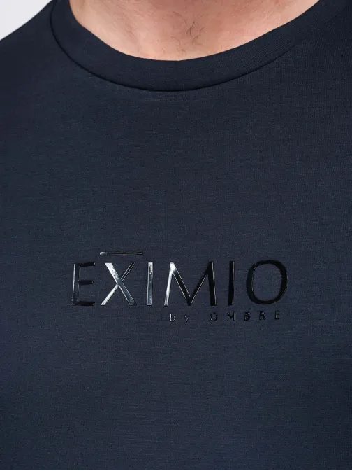 Moderní tmavě modrá mikina s kapucí V4 OM-SNBC-0199