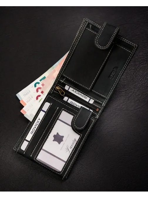 Pánská kožená peněženka v grafitové barvě WILD