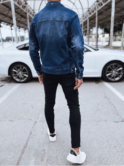 Džínová pánská bunda moderního designu