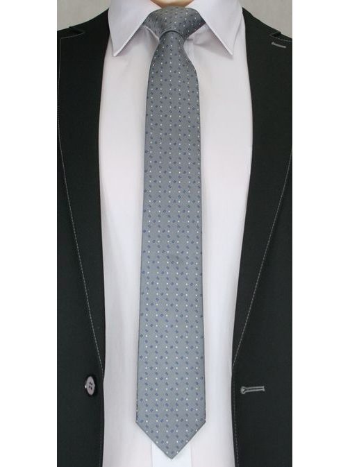 Pánská kravata Dark Silver 2