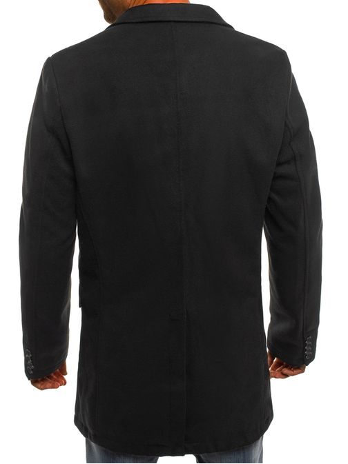 Černý pánský kabát J.BOYZ 1047