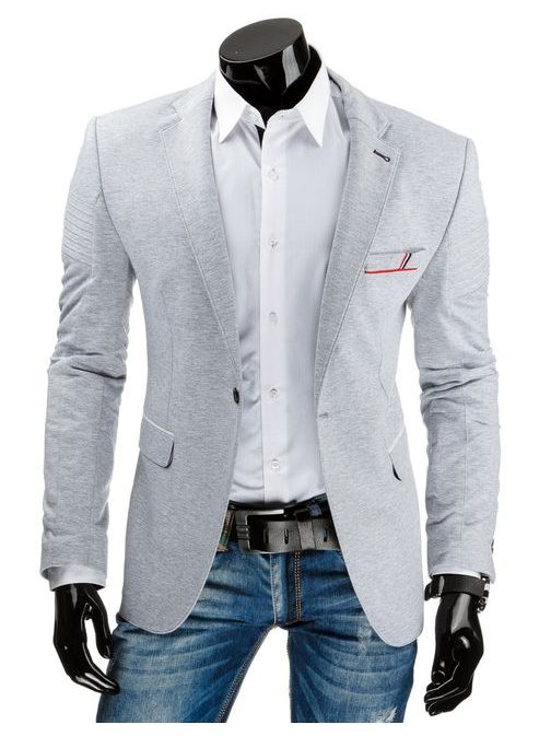 Elegantní šedé pánské sako
