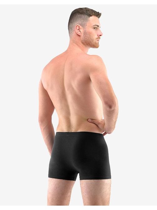 Černé bavlněné boxerky s krátkou nohavičkou