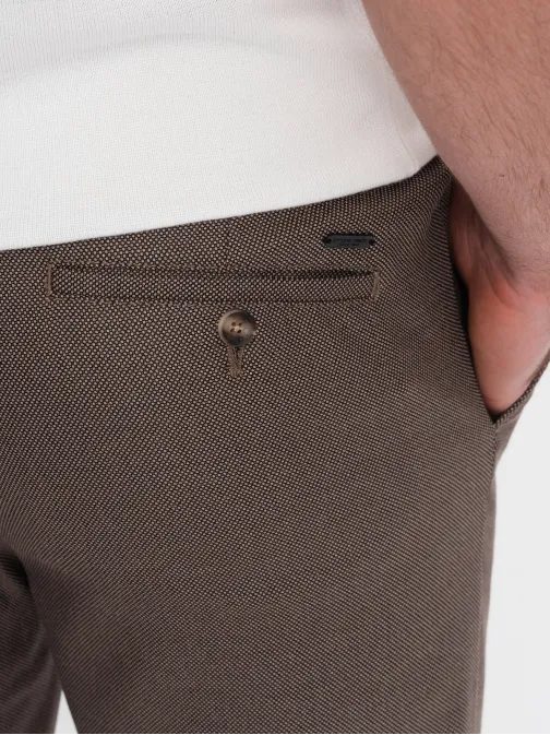 Stylové béžové chinos kalhoty V2 PACP-0182