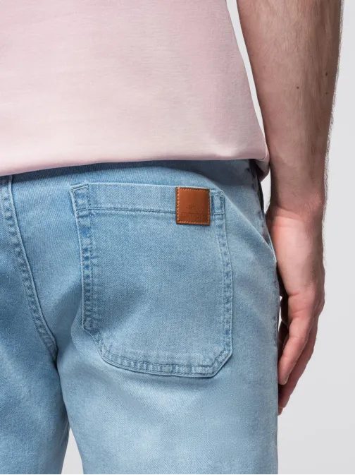 Jedinečné světle modré džínové joggers V1 PADJ-0267