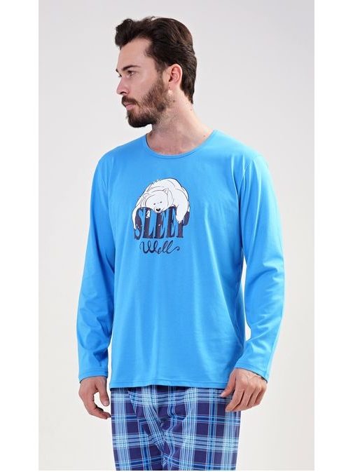Modré pánské pyžamo Sleep well