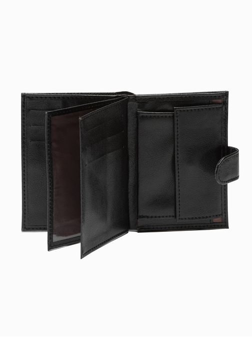 Černá peněženka s přezkou A794