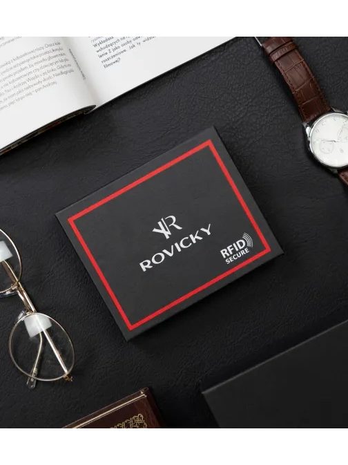 Trendy černá pánská peněženka Rovicky