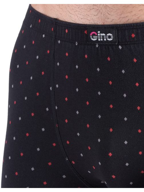 Trendy černé vzorované pánské boxerky