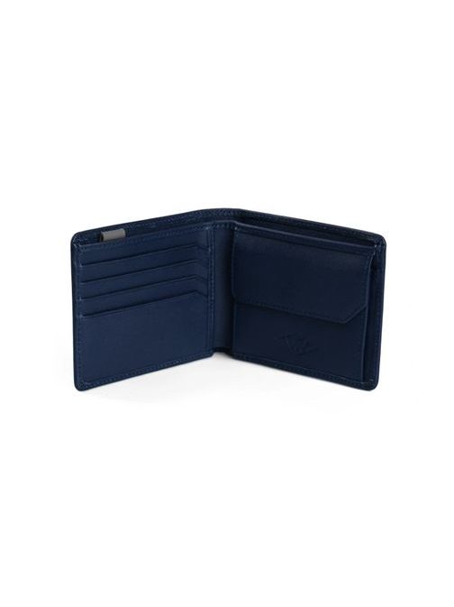 Moderní kožená modrá peněženka Burn