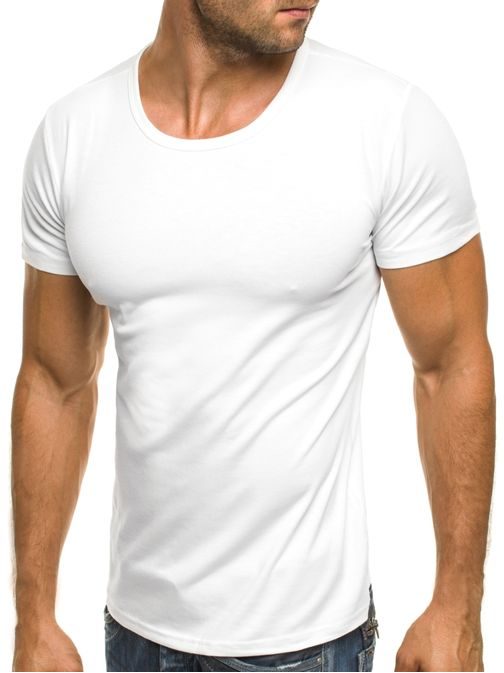Klasické bílé pánské tričko J. STYLE 712006