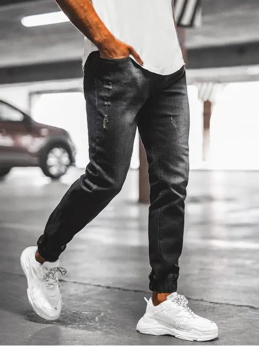 Černé trendy jogger rifle NB/MP0065/2N