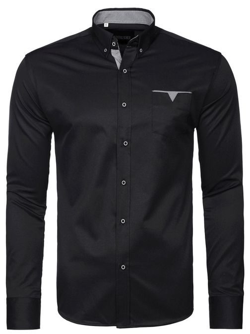 Elegantní černá pánská košile 1956