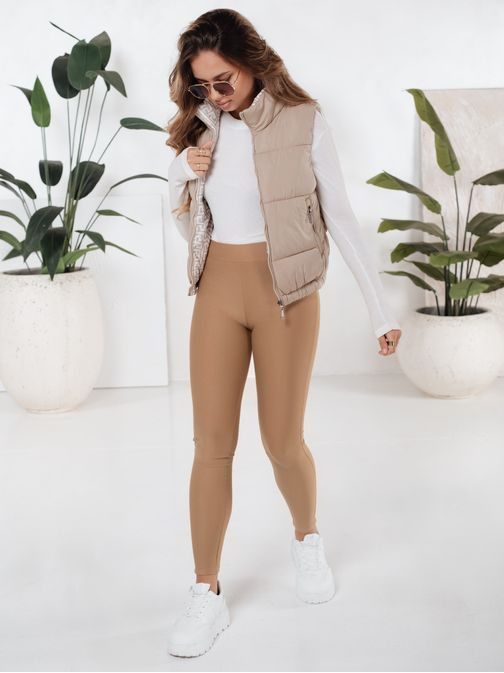 Dámské push-up hnědé legíny