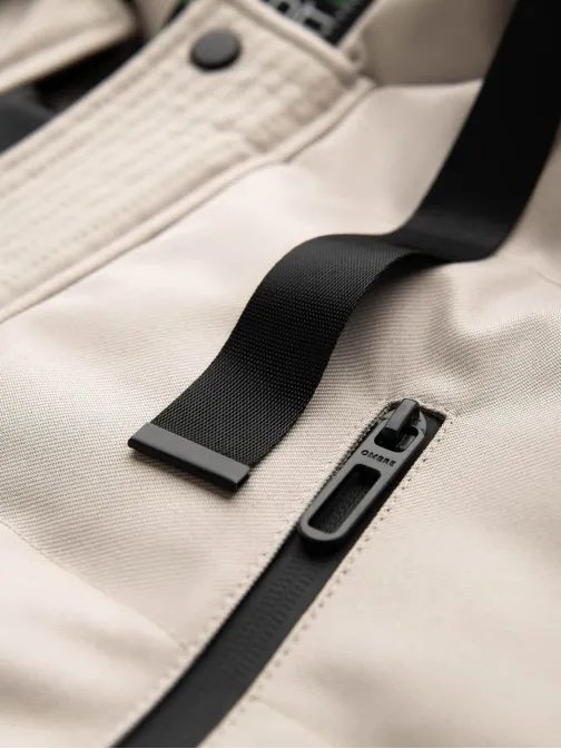 Zimní béžová parka V5 JALP-0182