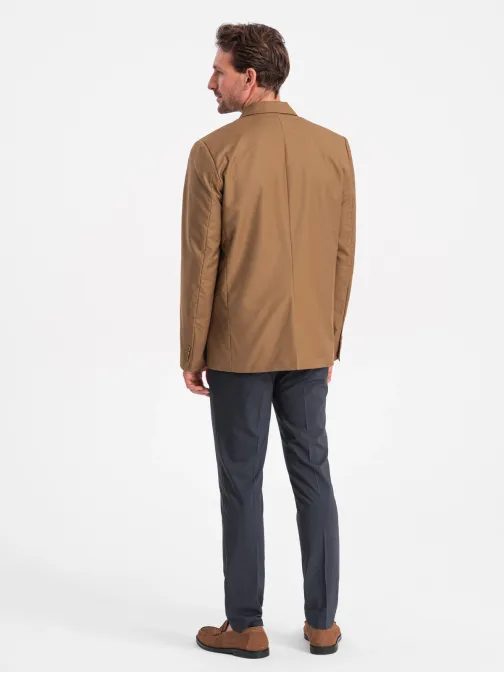 Elegantní karamelové sako V2 BLZB-0115