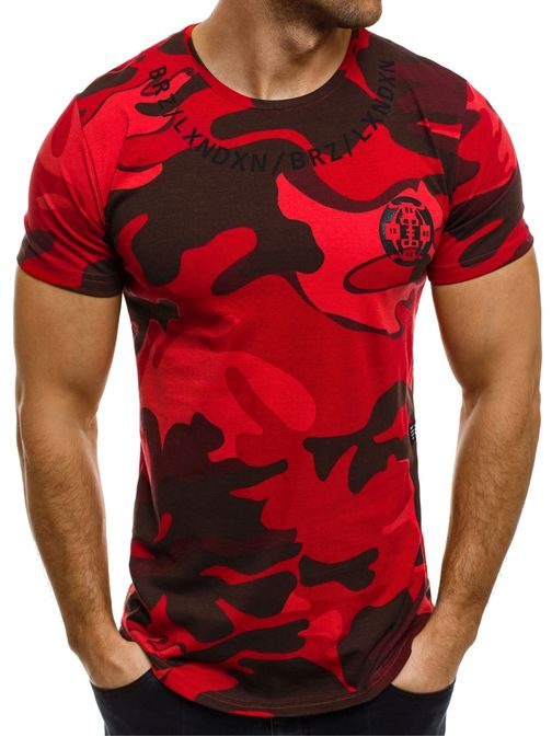 Bavlněné červené army pánské tričko BREEZY 366