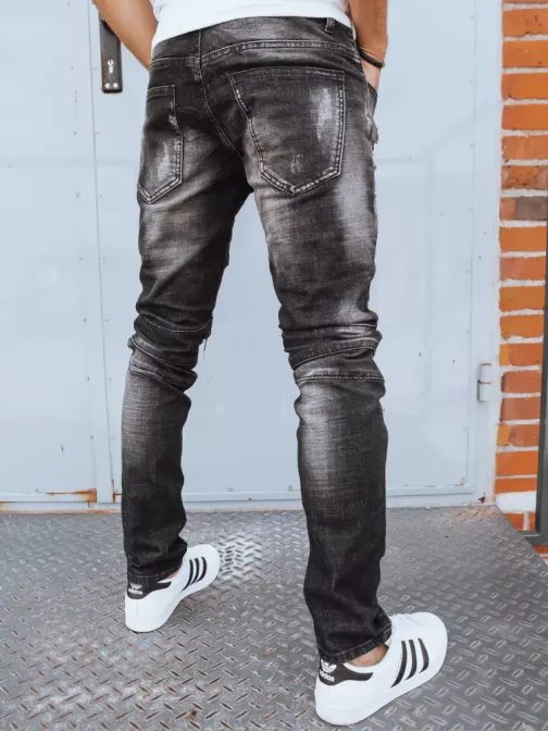 Černé moderní džíny pro muže