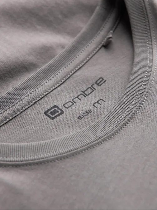 Šedé tričko s nápisem V2 TSPT-0160