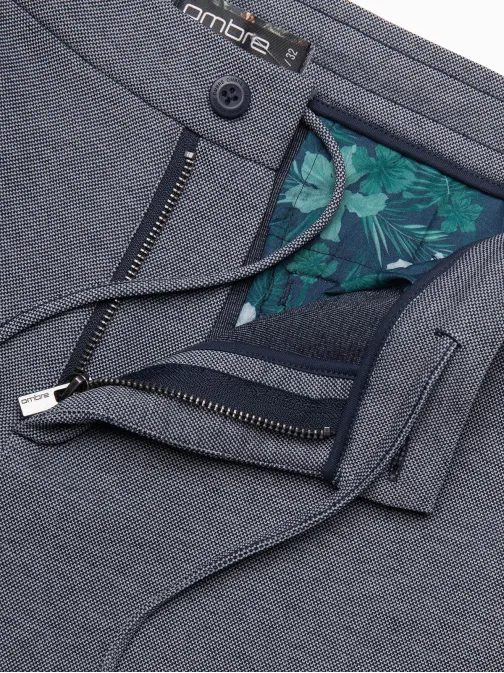 Tmavě modré chinos kraťasy V1 SRCS-0127