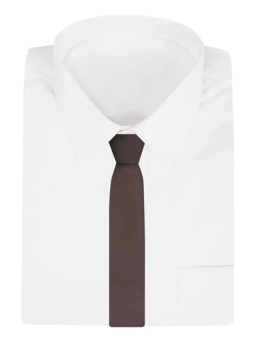 Hnědá elegantní pánská kravata