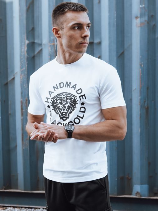 Jedinečné bílé tričko s potiskem