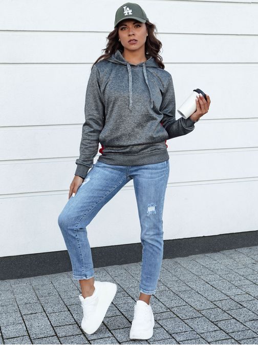 Dámská sportovní tmavě šedá mikina Gim