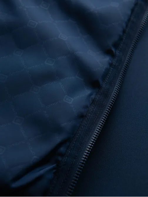Tmavě modrá bomber trendy bunda V2 JALP-0141