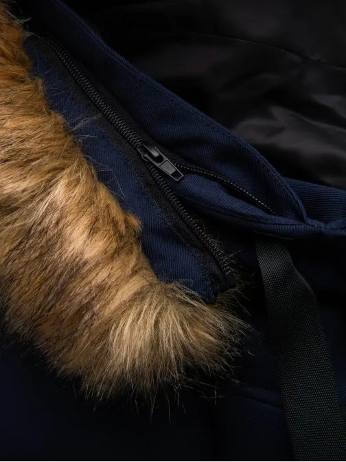 Zimní tmavě modrá parka V1 JALP-0182