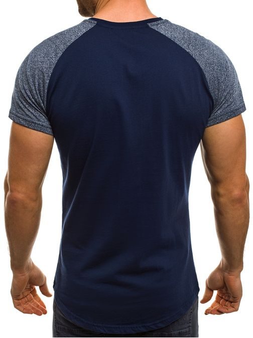 Bavlněné pánské tričko modré MADMEXT 1859T