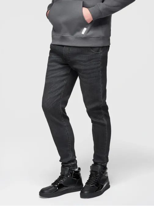 Pánské černé džínové tepláky V4 PADJ-0242