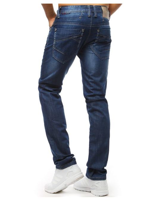 Jednoduché pánské modré džíny