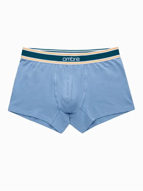 Modré stylové boxerky unbo-0110 (3ks)