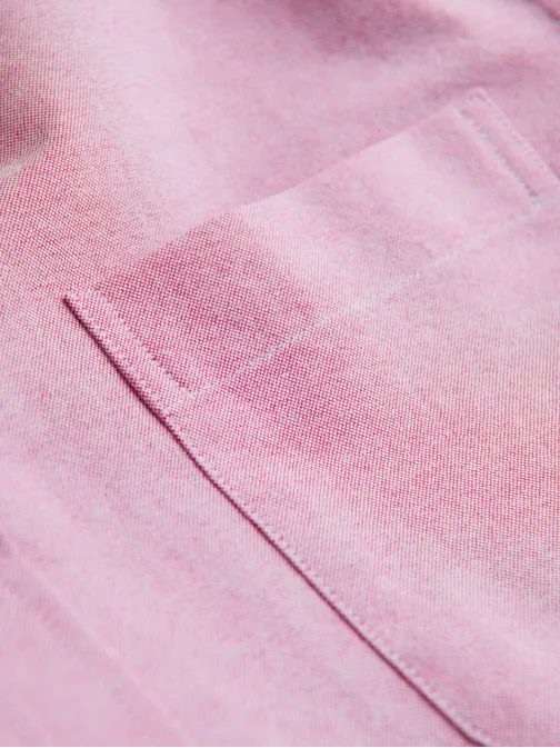 Elegantní růžová košile oxford V3 OM0108