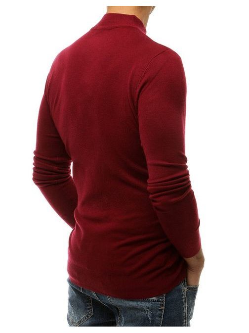 Hřejivý bordový svetr
