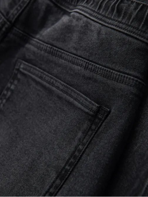 Pánské černé džínové šortky V4 SRDS-0192