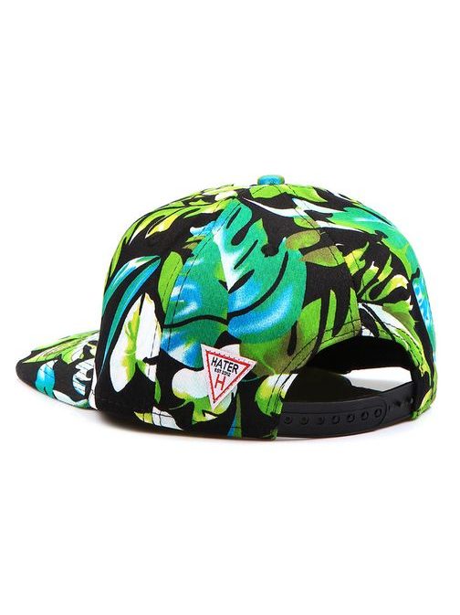 Crazy snapback s tropickým vzorem