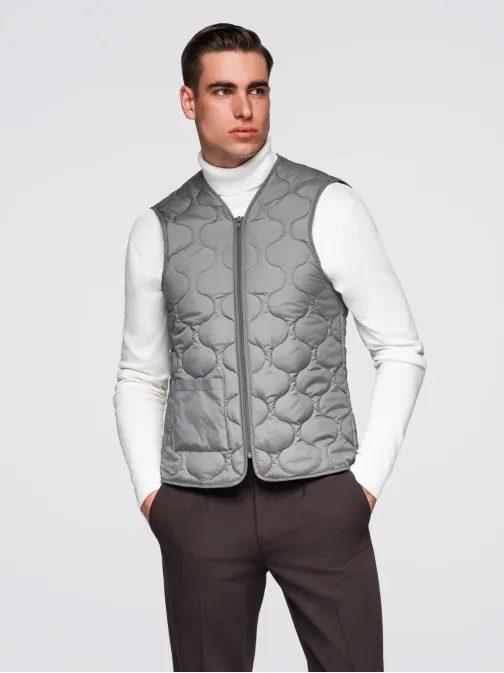 Černý pánský zimní kabát om-cowc-0135