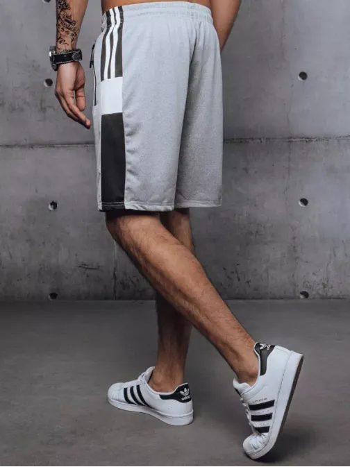 Stylové kraťasy ve světle šedé barvě